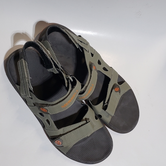 Merrell Men's Cedrus Convertible Hiking Sandals, size 11 velcro sporty grey - Picture 4 of 9